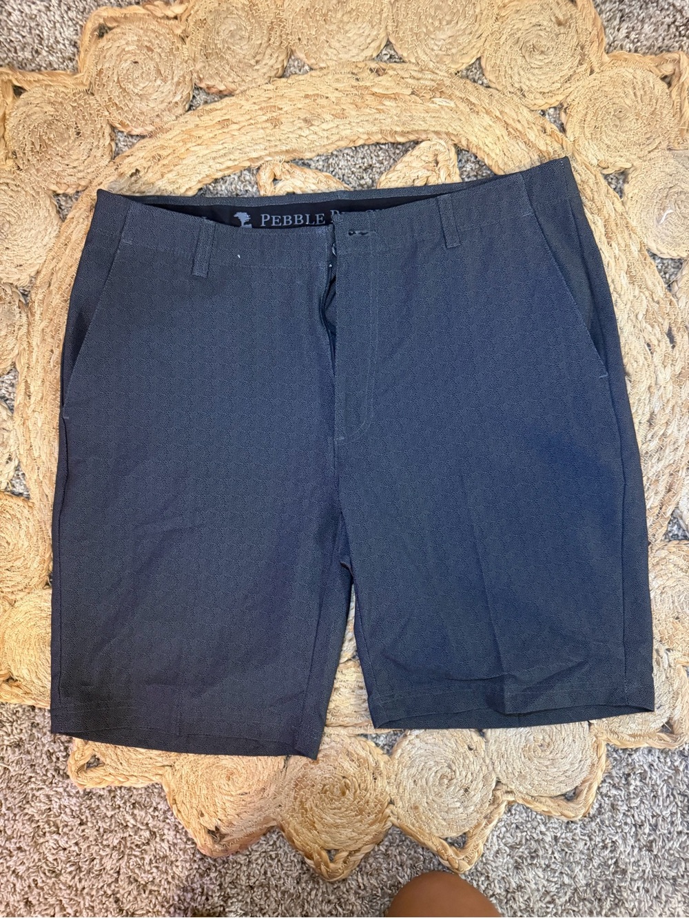 Pebble Beach Men's Dark Navy Hybrid Golf Shorts